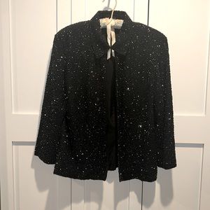 Jkara New York Sz L Black sparkle jacket